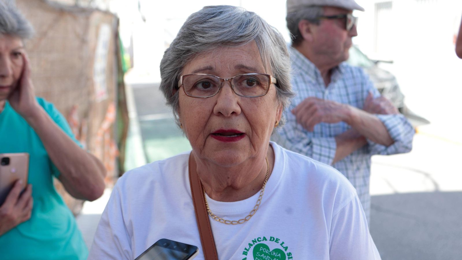 Mari Baena de la plataforma en defensa de la sanidad pública en Gilena.