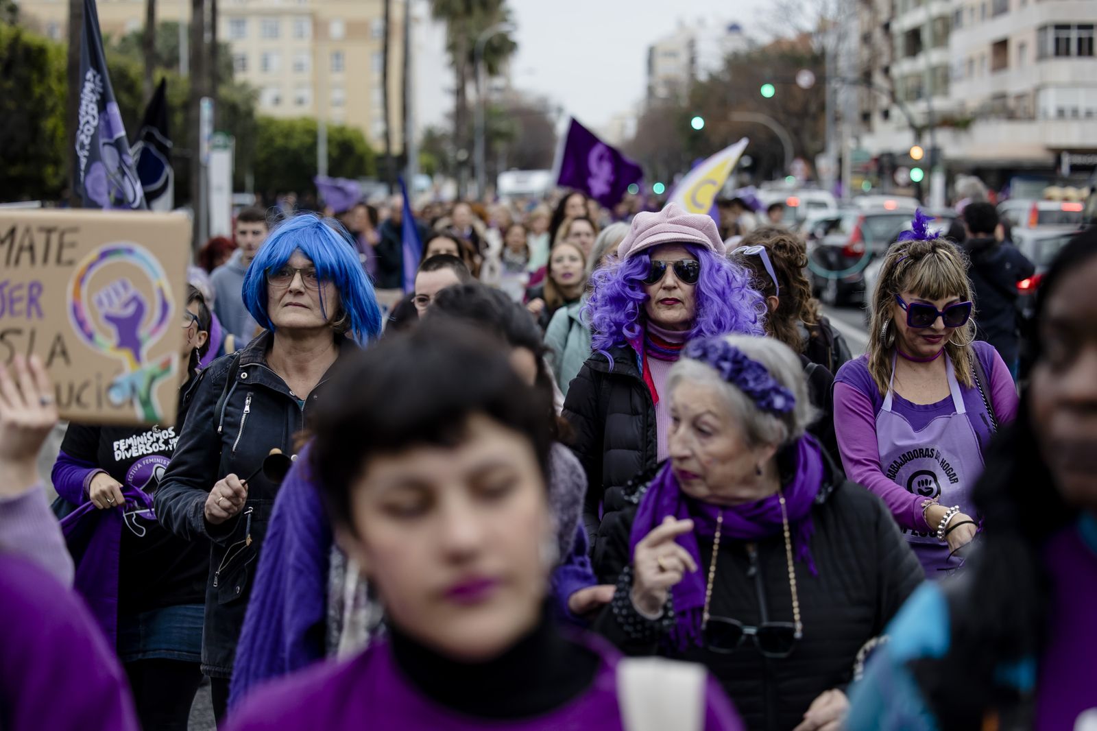 Las imágenes de la manifestación del 8M en Cádiz.