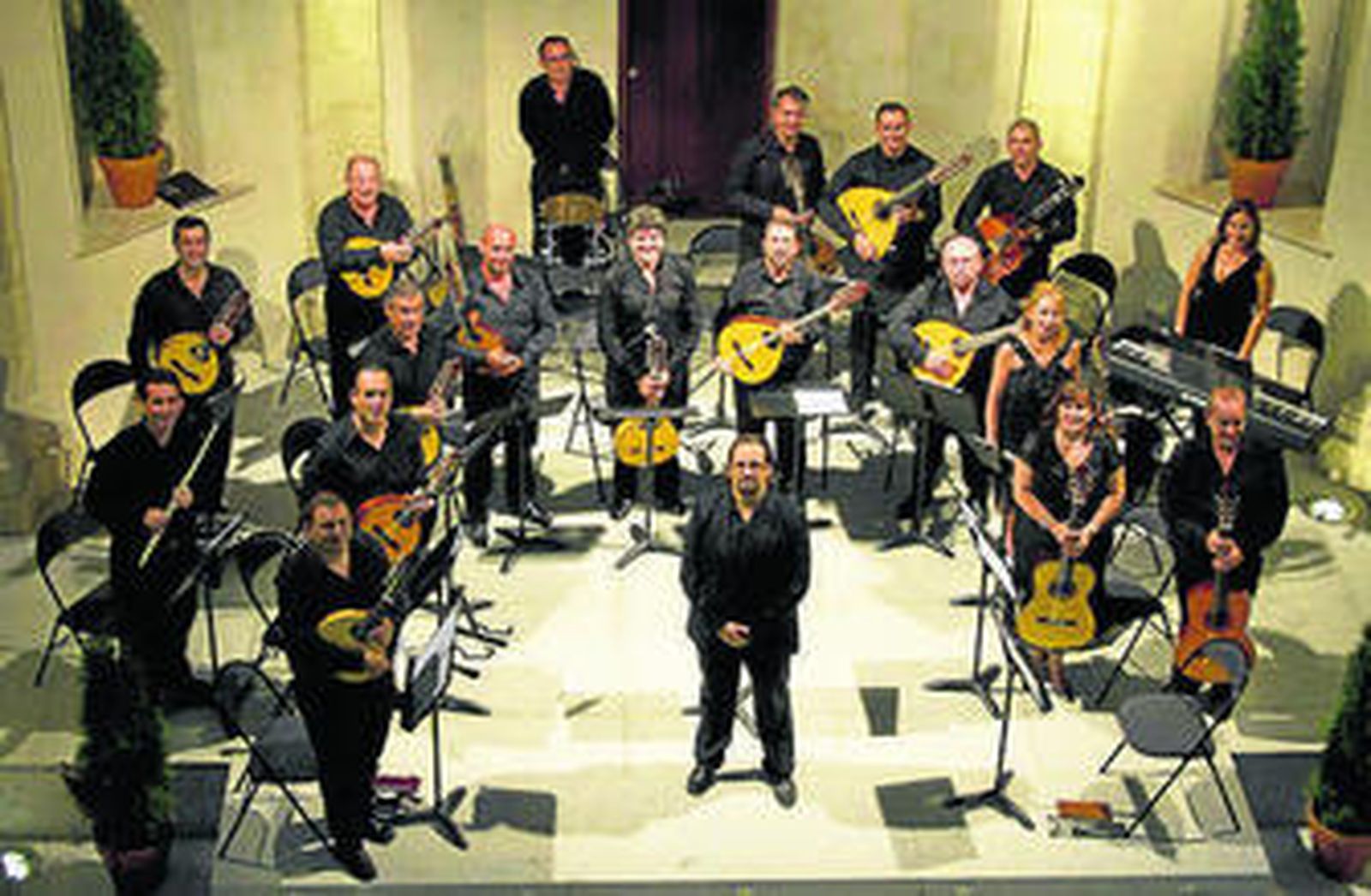 La orquesta Plectrum Gaditanum.