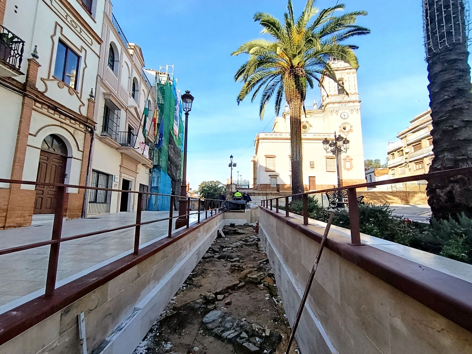 Fotografías de las obras de la puesta en valor de los restos arqueológicos de San Pedro