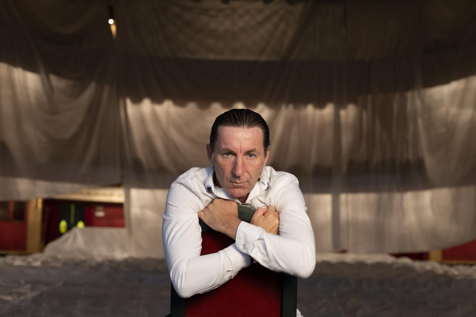 Antonio de ela Torre caracterizado para 'Un hombre de paso'.