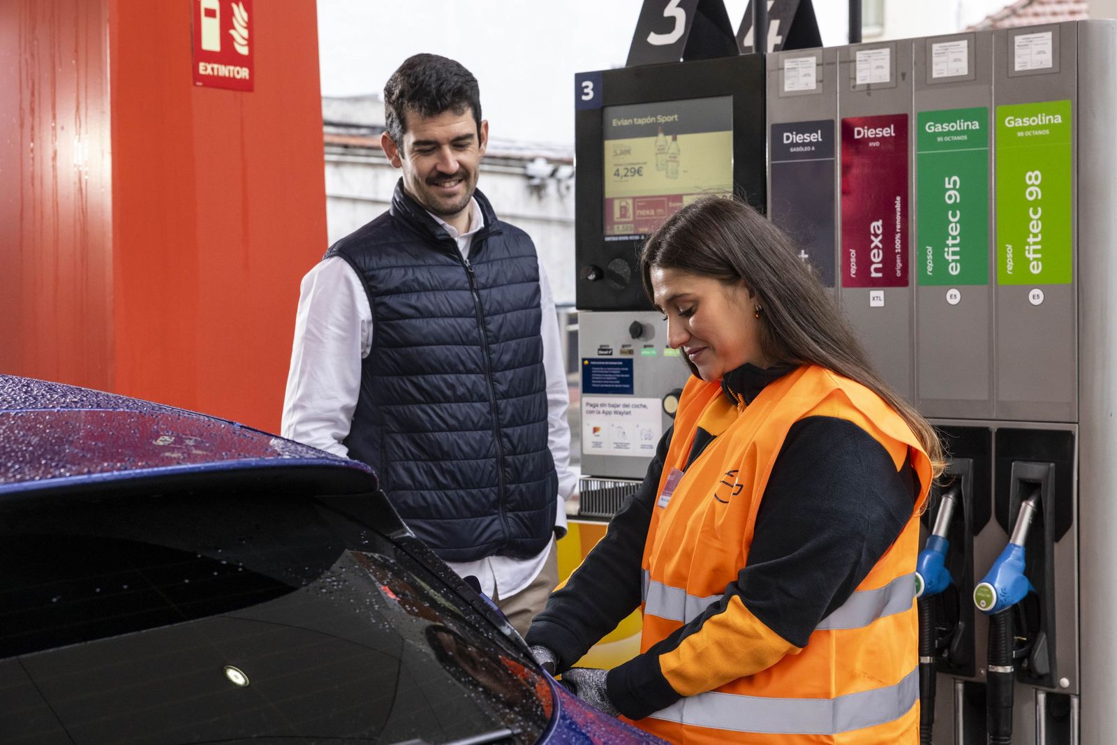 Estación de servicio de Repsol.