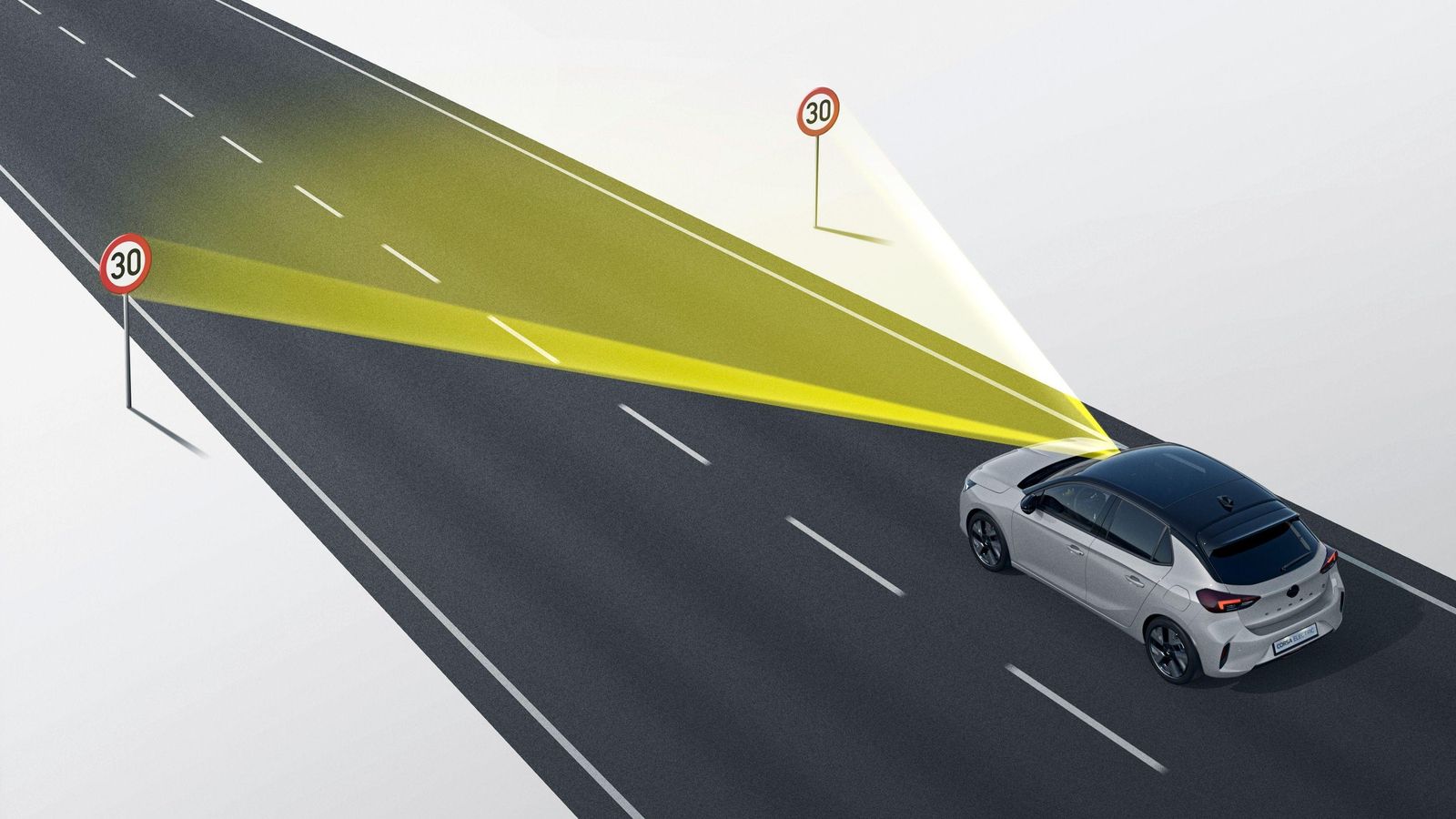 Al identificar las señales de limitación de velocidad de una vía, el coche advierte al conductor que las está sobrepasando y puede ajustar la velocidad a las mismas automáticamente. Al identificar las señales de limitación de velocidad de una vía, el coche advierte al conductor que las está sobrepasando y puede ajustar la velocidad a las mismas automáticamente.