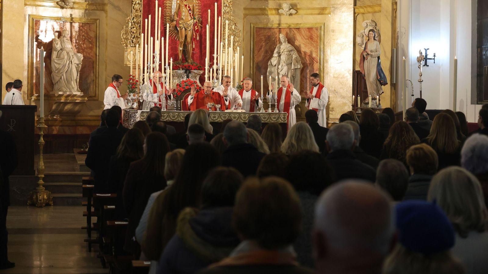 Misa en San Sebastián.