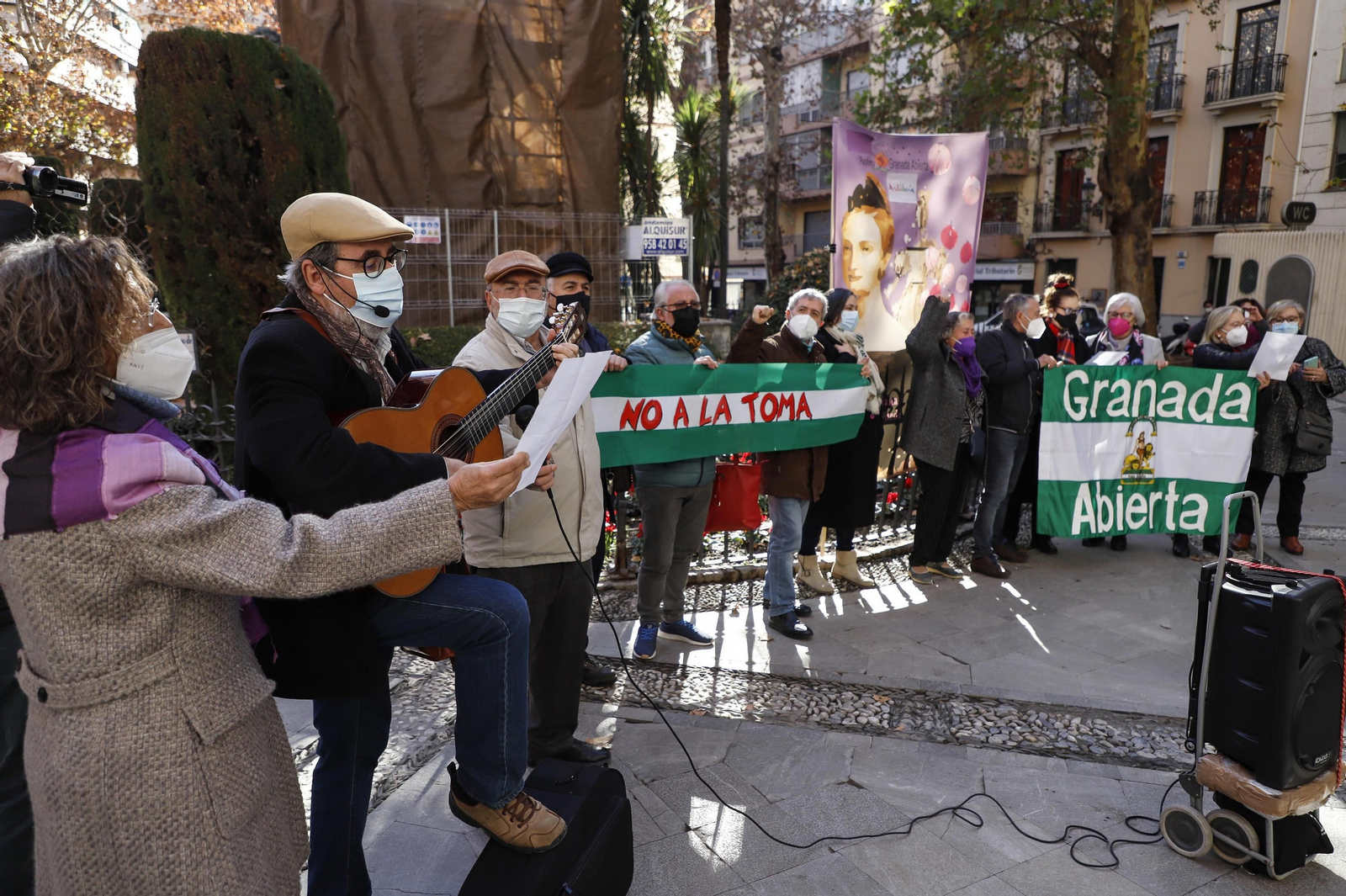 Granada Abierta celebra su acto alternativo a la Toma en honor a la Mariana