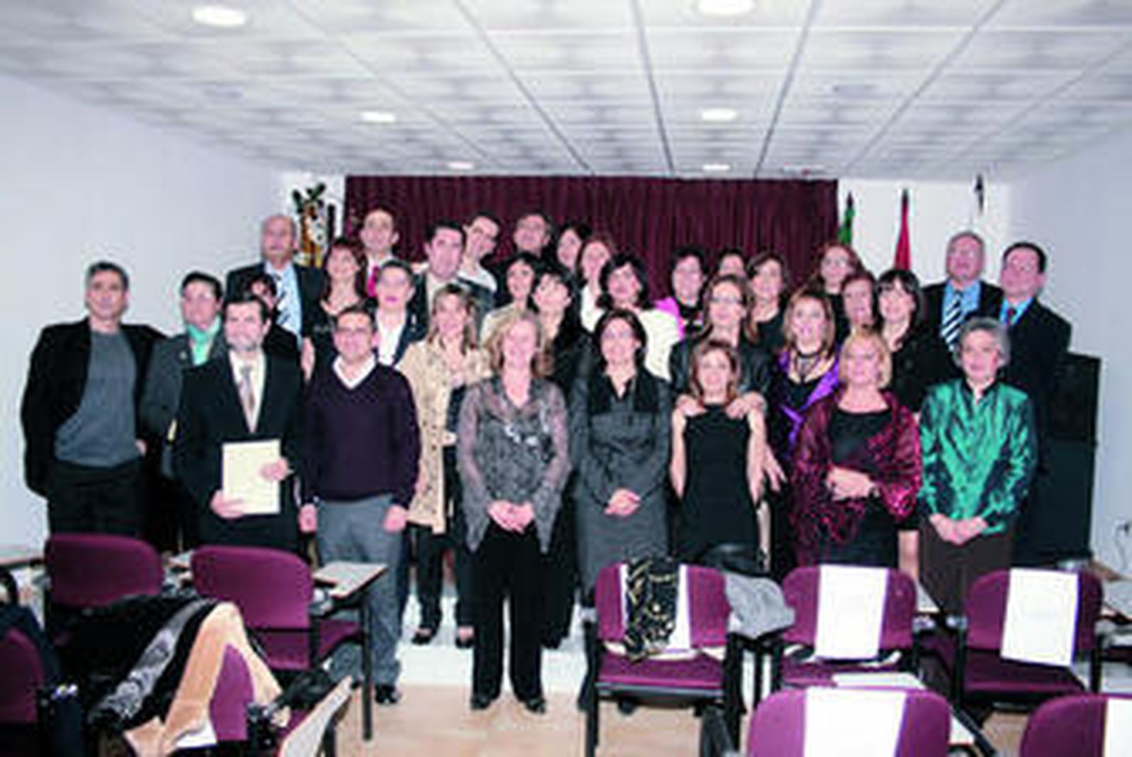 Premiados por el Colegio Oficial de Enfermería con motivo de la festividad de San Juan de Dios.