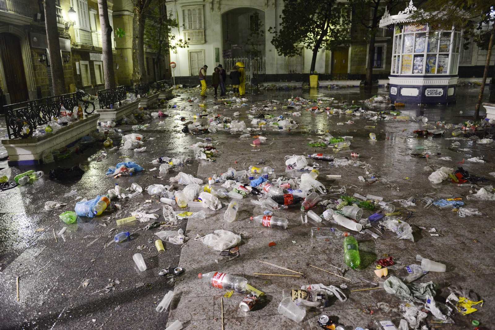 Imagen de archivo del aspecto de la Plaza de Mina en plenos Carnavales