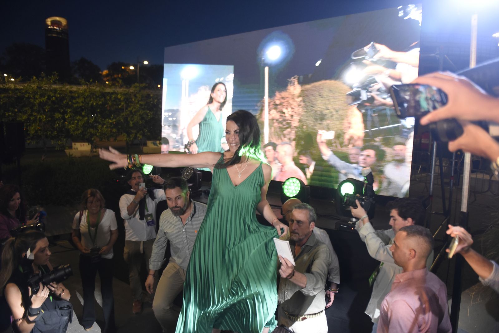 Las imágenes de la noche electoral de Vox