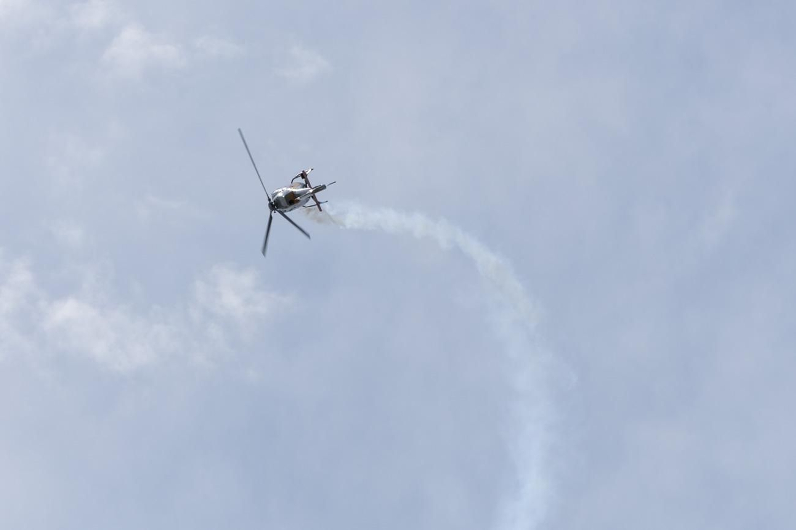 Exhibición de la Patrulla Aspa del Ejército del Aire y del Espacio con motivo del 1.200 aniversario de la capitalidad de Jaén