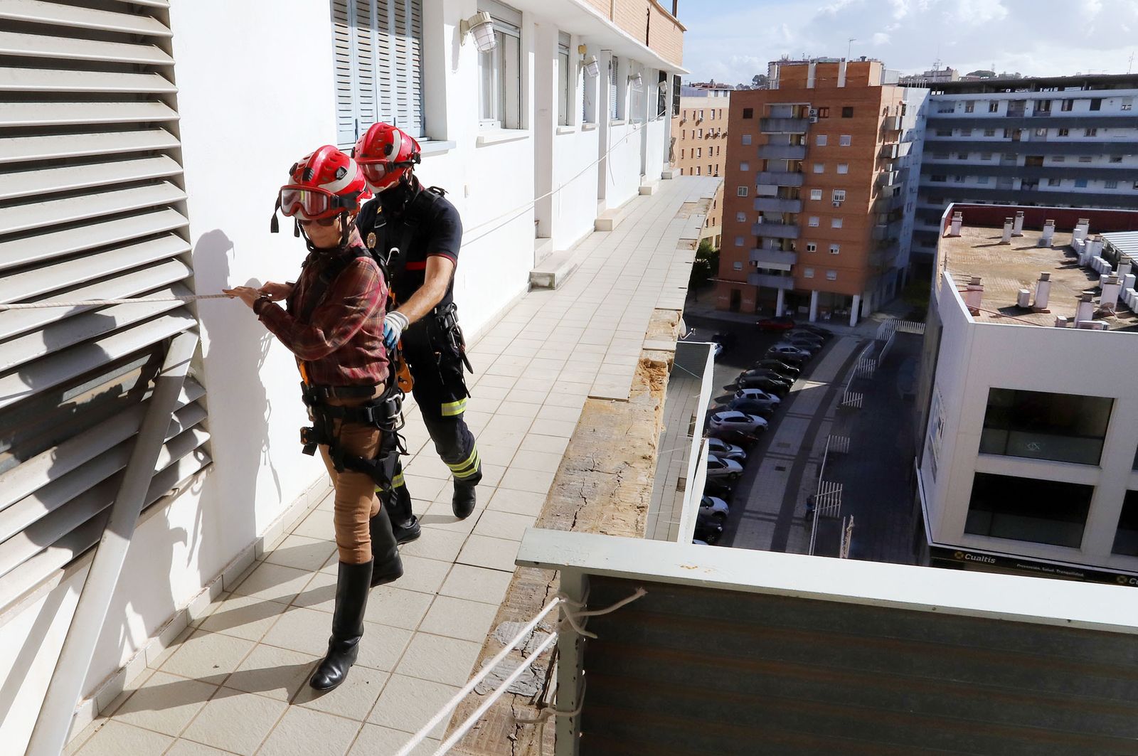 Un bombero , durante una intervención.