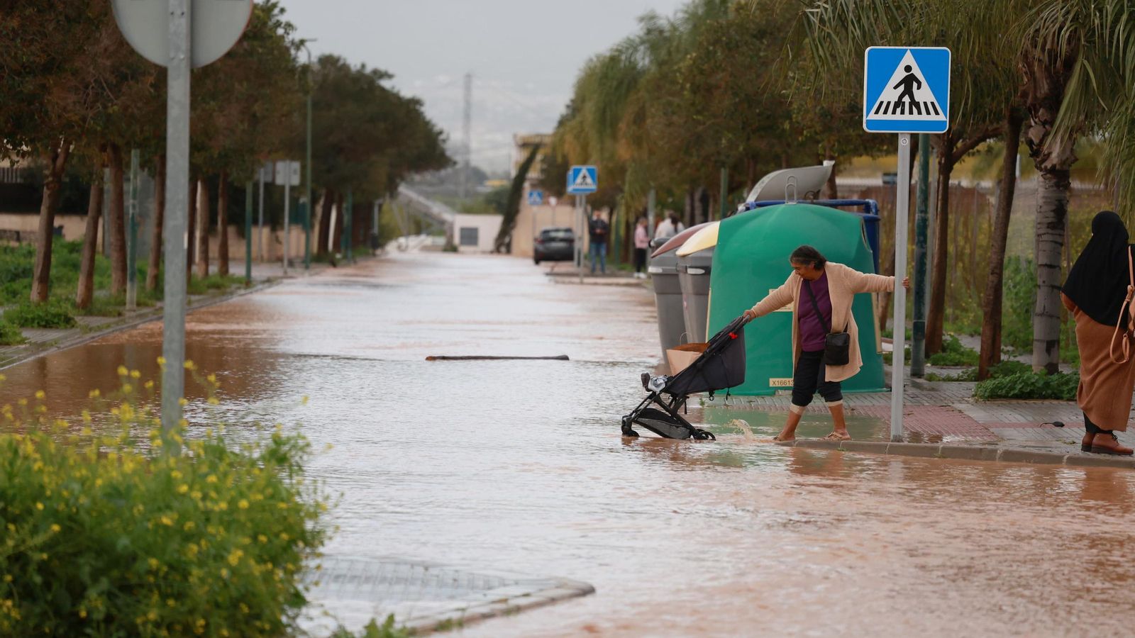 El distrito malagueño de Campanillas tras las lluvias de la borrasca 'Laurence', en imágenes