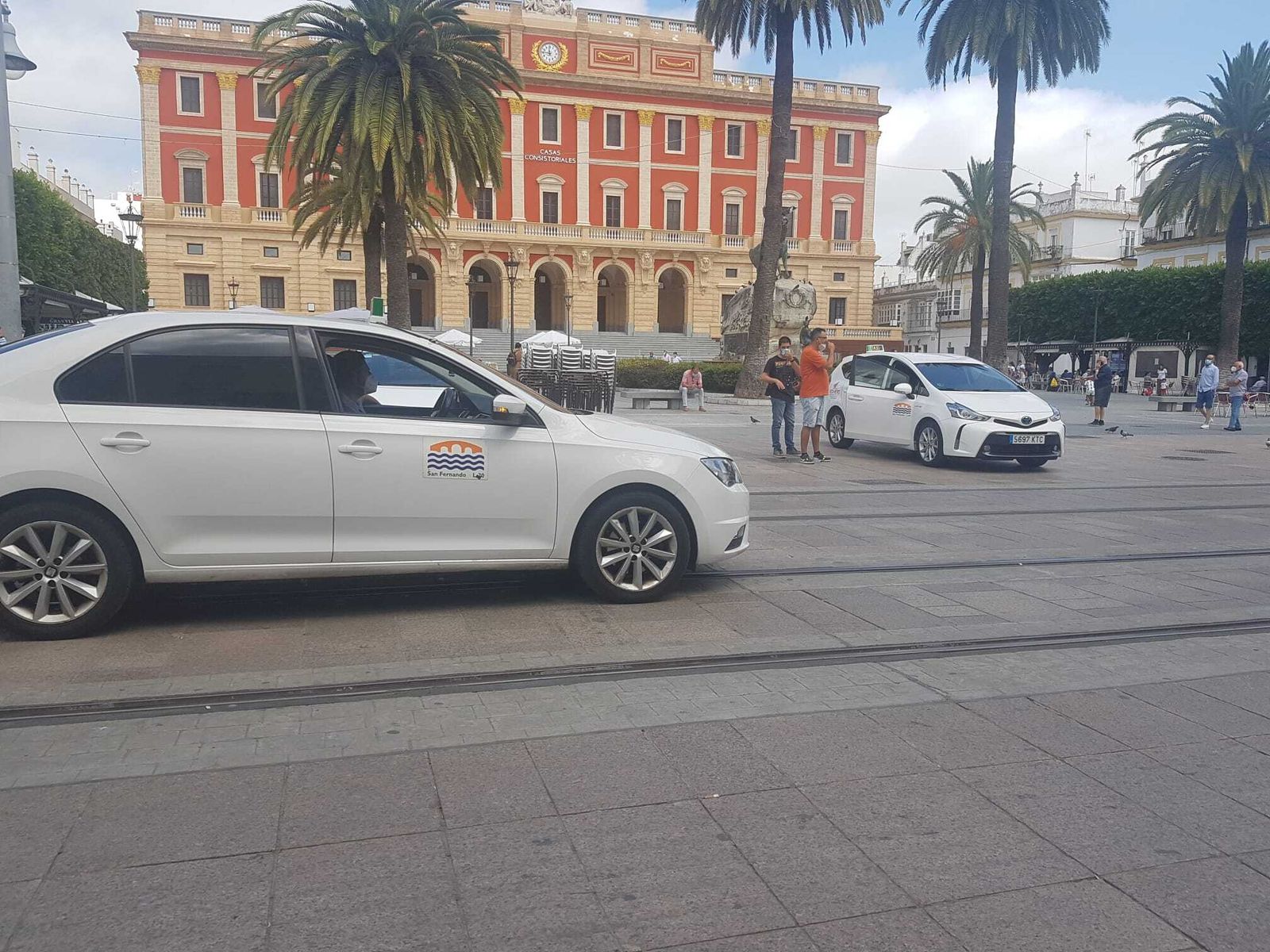 La parada de taxi de la Plaza del Rey.