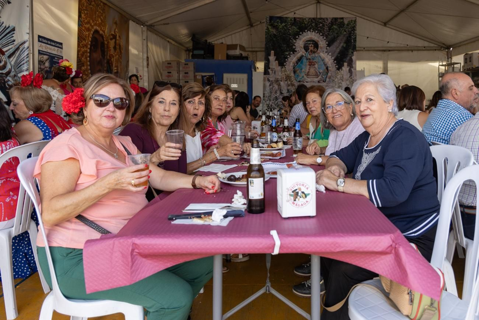 Las comidas de empresa se suceden en la Feria de San Lucas