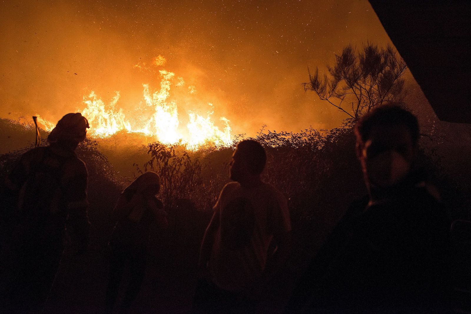 Los incendios declarados en Galicia, en imágenes