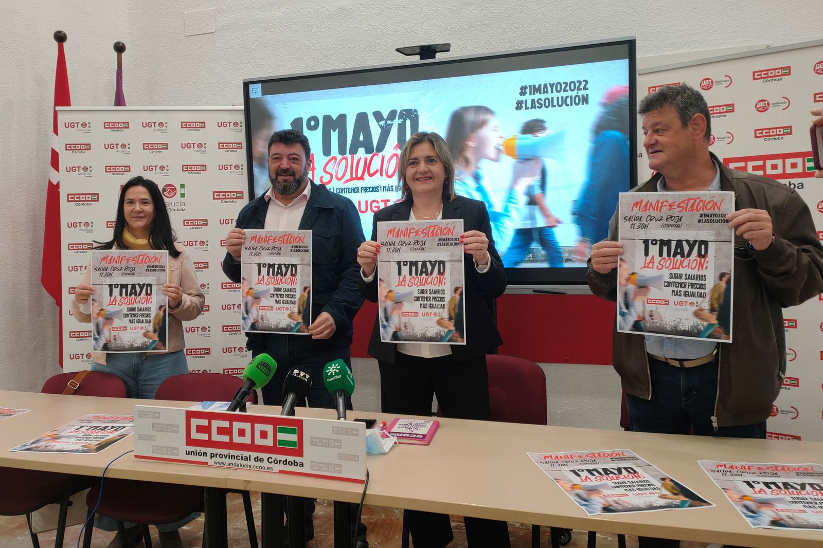 Presentación del Primero de Mayo en Córdoba.