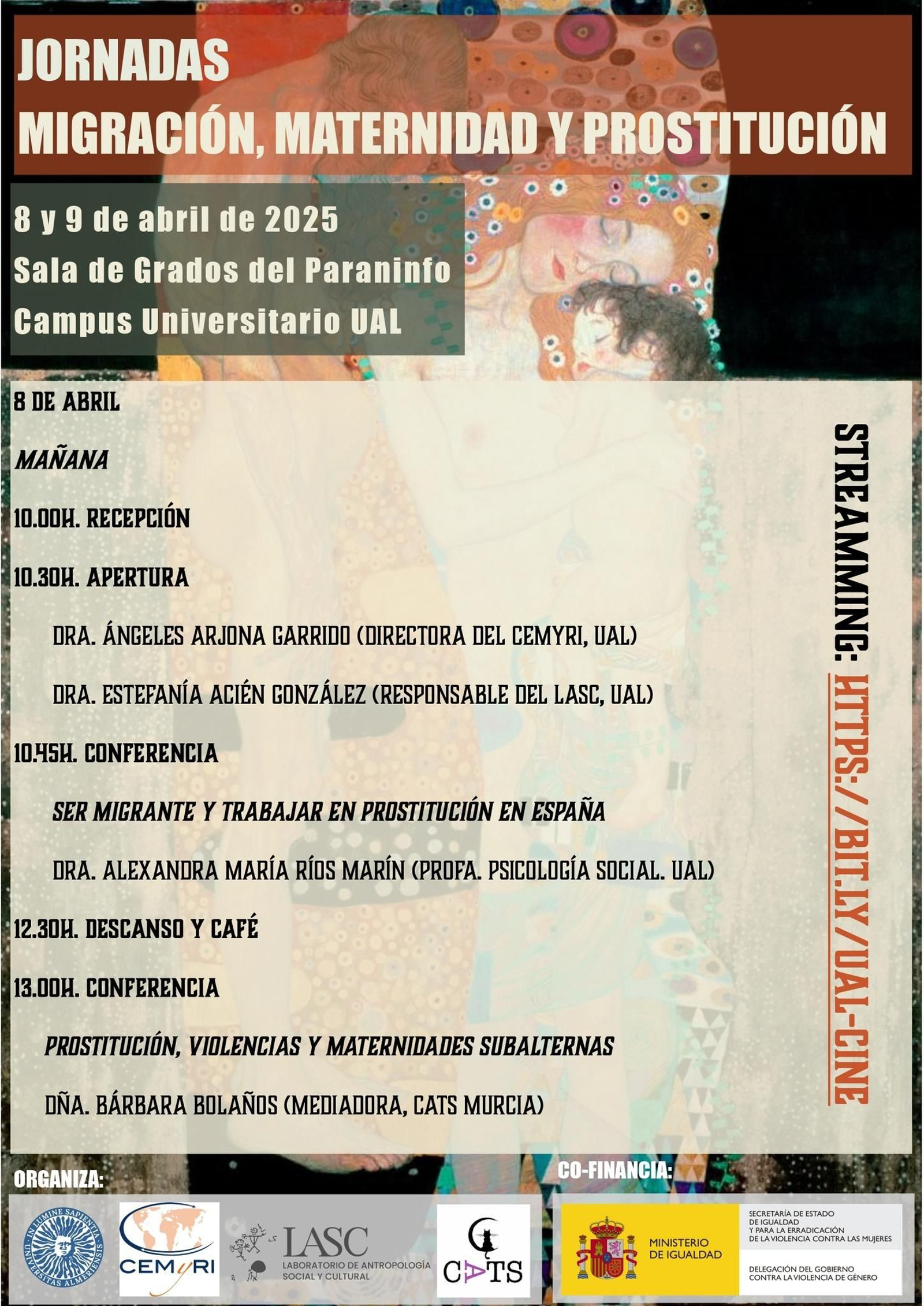 Cartel de algunas de las actividades previstas en las jornadas.