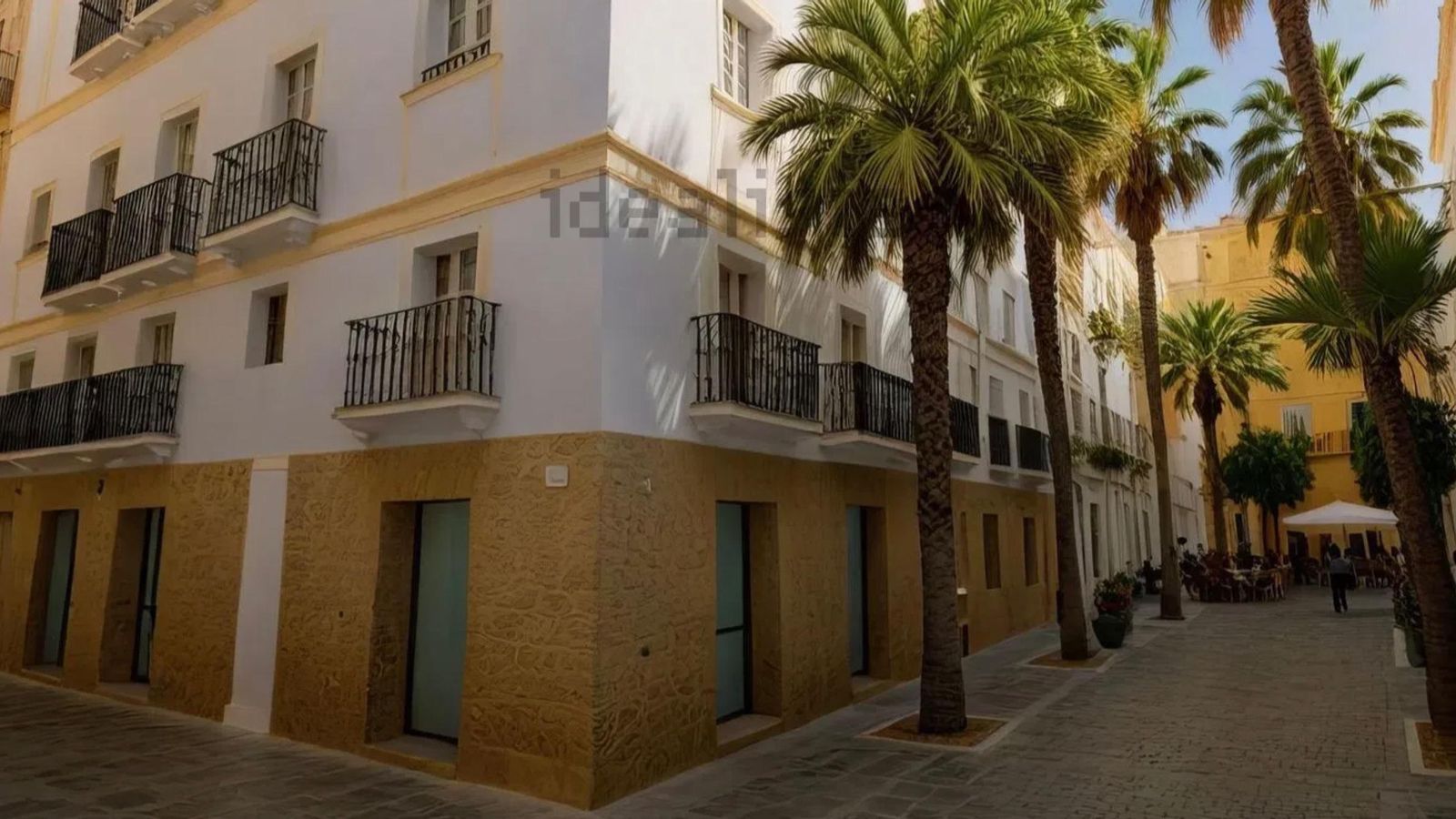 La recreación de la fachada del número 6 de la calle Cristo de la Misericordia de Cádiz.