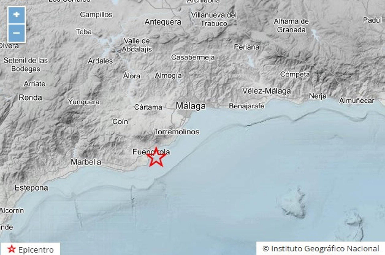 El terremoto de este viernes ha tenido epicentro en Fuengirola