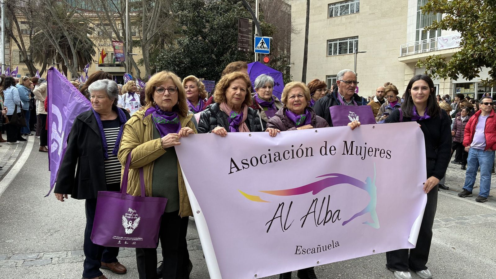 Manifestación del Día de la Mujer en Jaén.