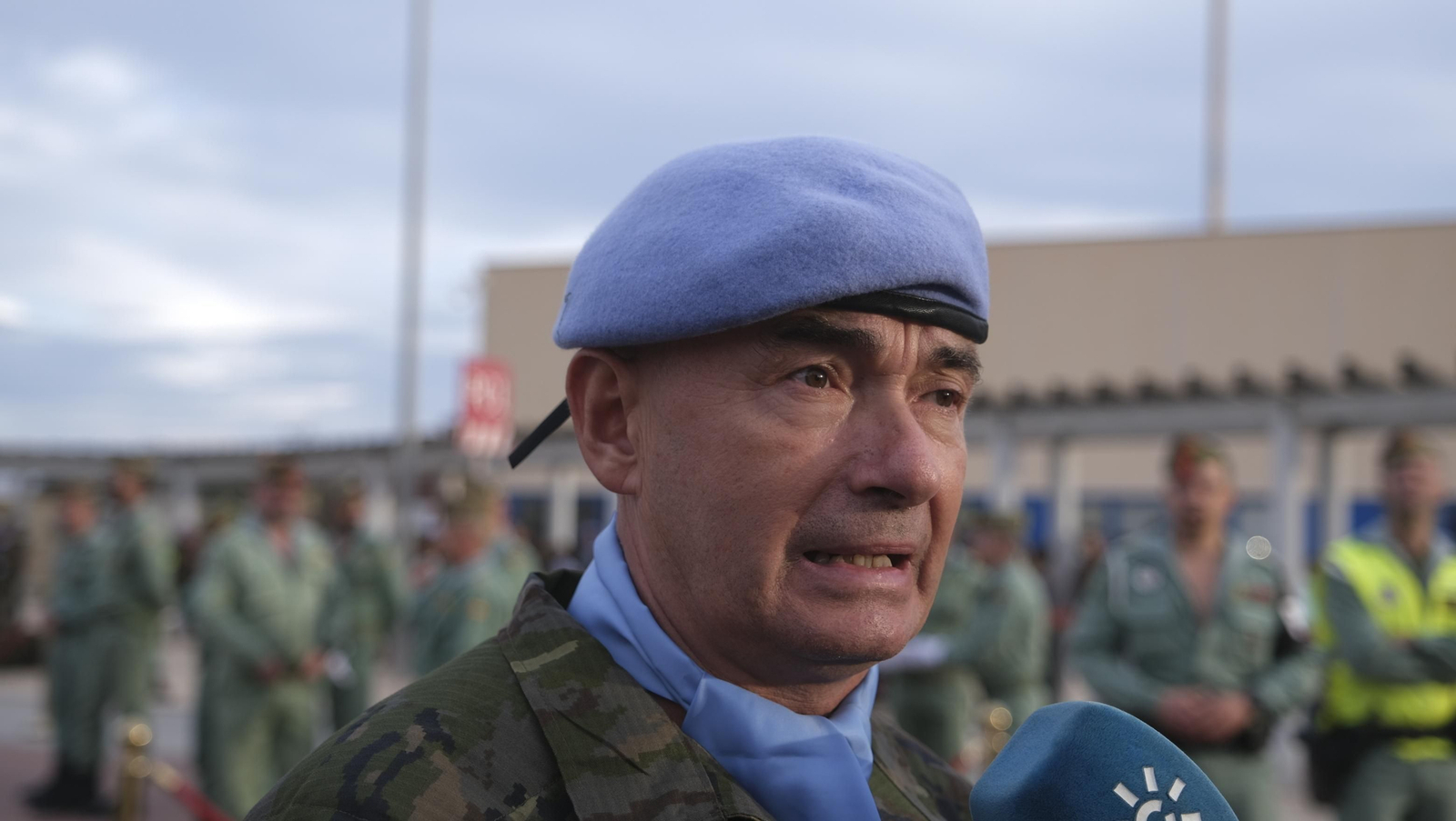 Imágenes de la salida del segundo contingente de La Legión con destino el Líbano