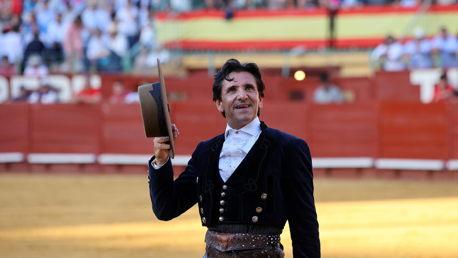 Andy Cartagena, Diego Ventura y Lea Vicens en la corrida de rejones de la Feria de Jerez 2024