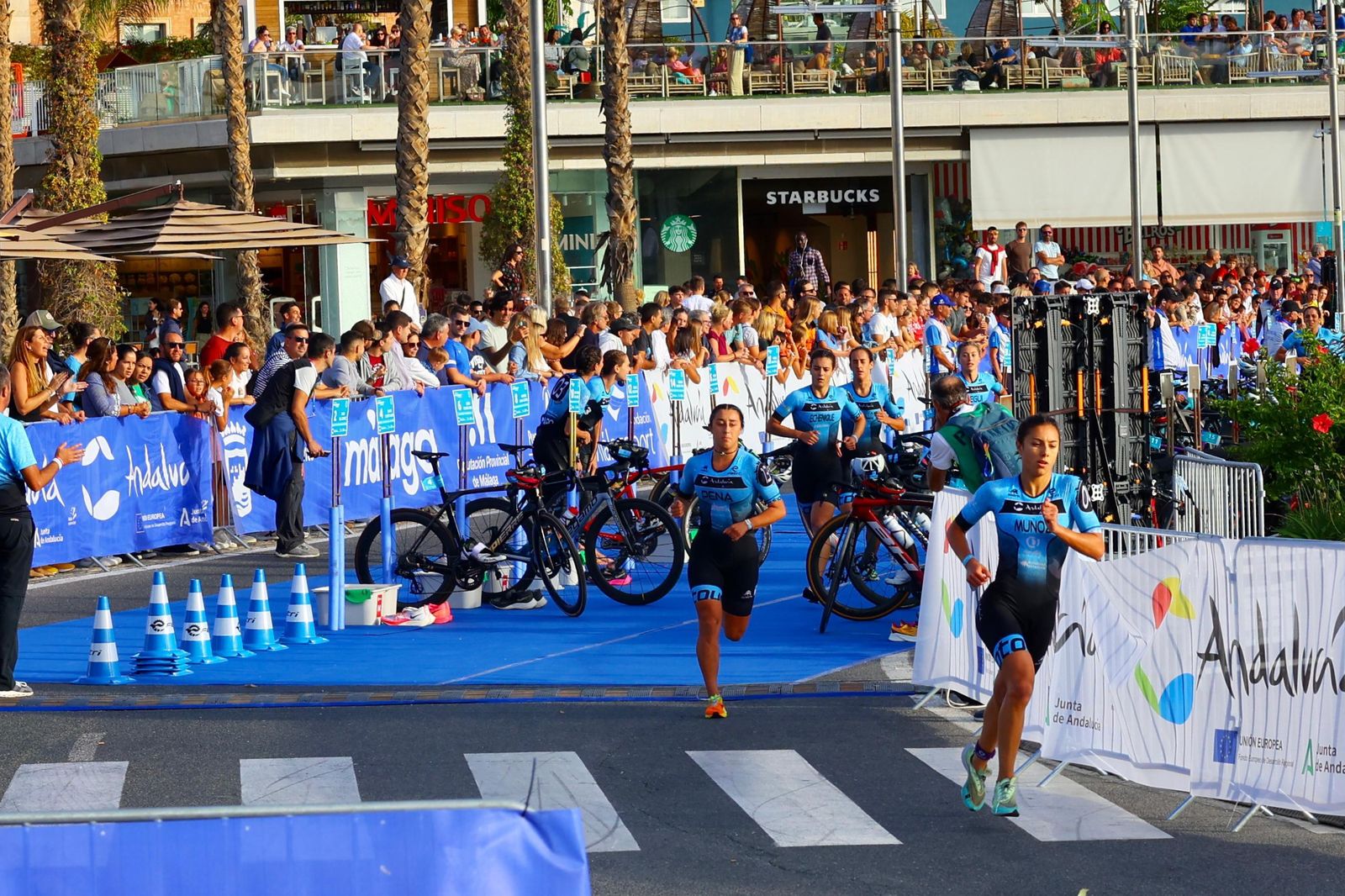 Las imágenes del Test Event de triatlón en Málaga