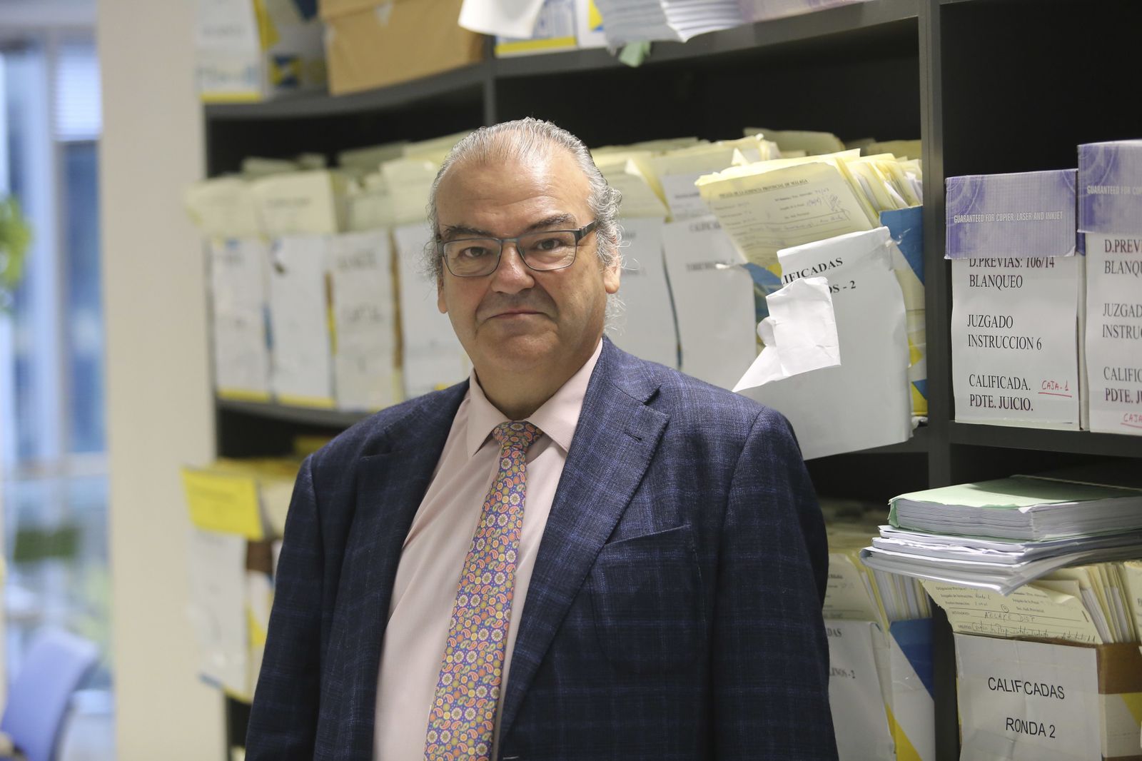 El fiscal antidroga de Málaga, Fernando Bentabol, durante la entrevista con este periódico