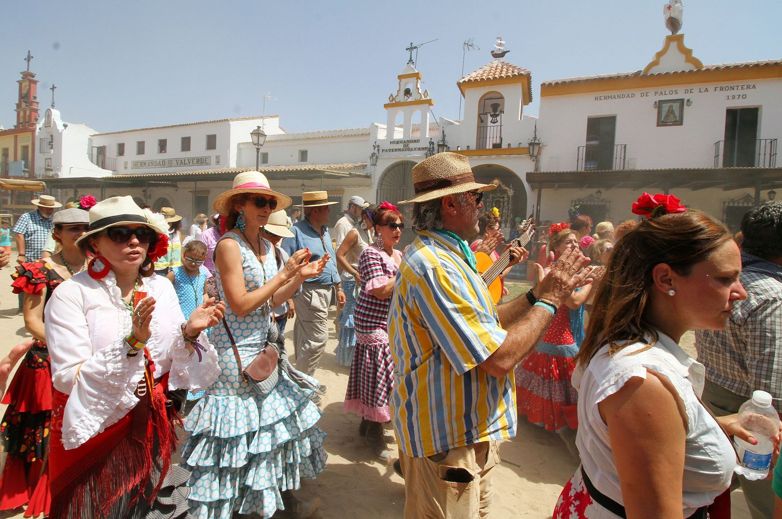 Ambiente en la aldea del Rocío.