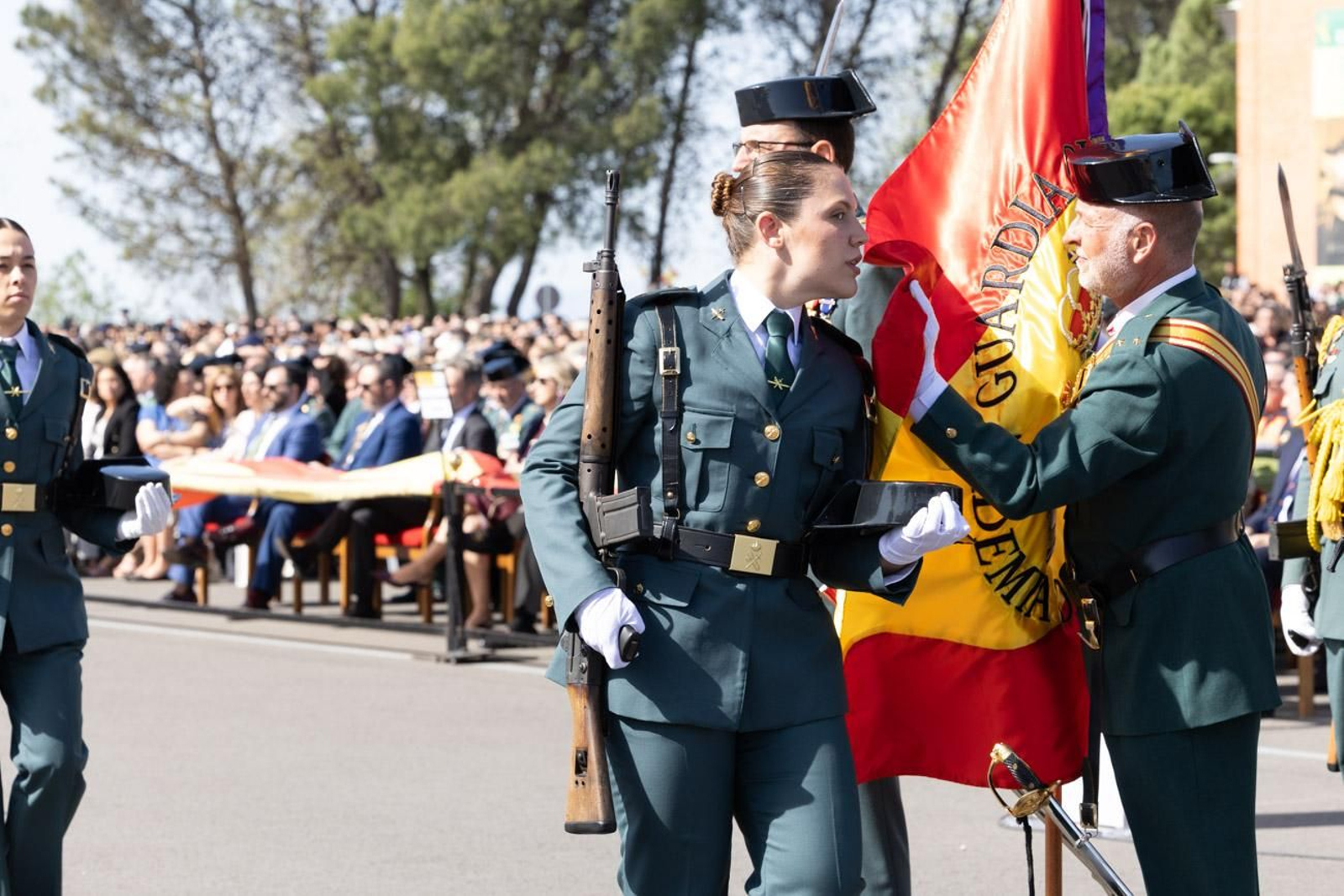 Acto de jura de bandera de la 130ª promoción de guardias civiles de la Academia de Baeza