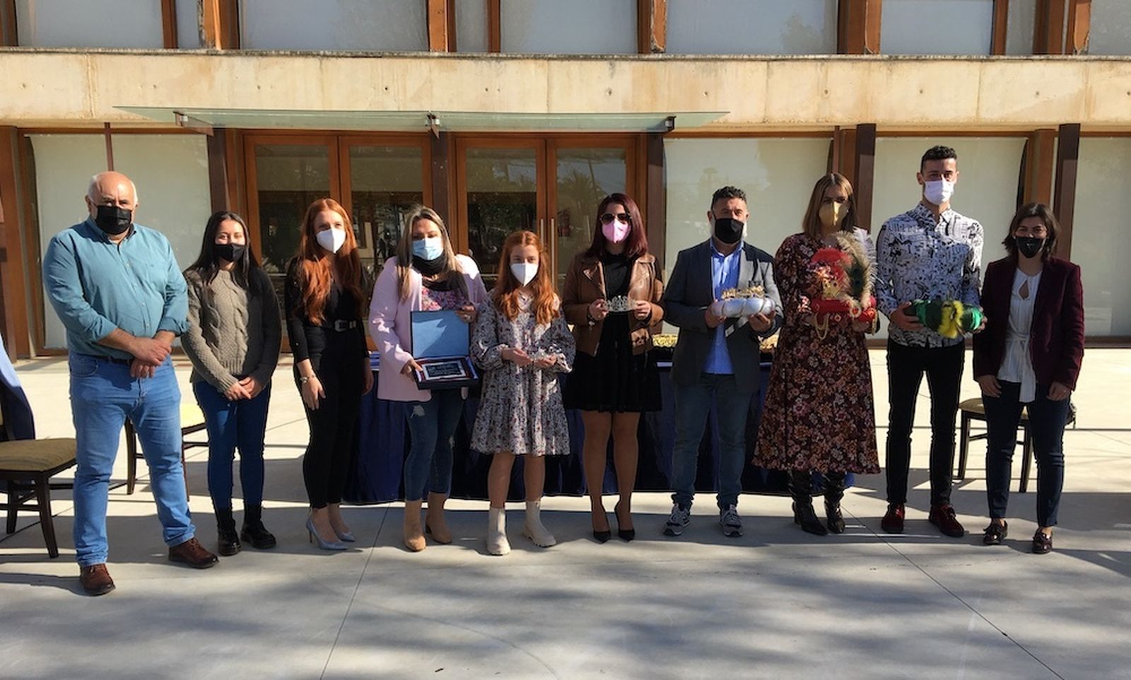 Acto previo a la salida de la Cabalgata de Reyes Magos en Nerva