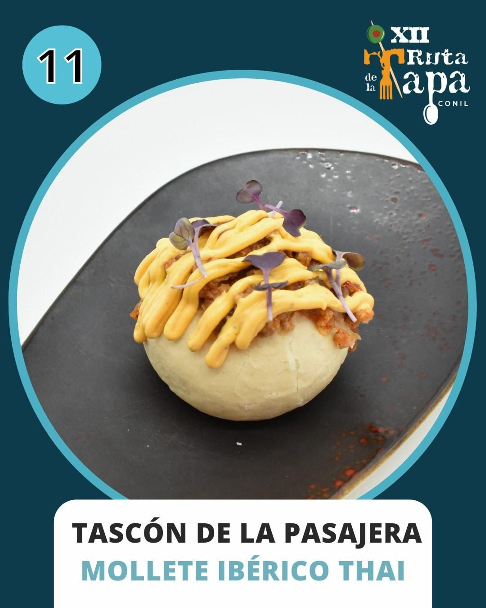 Tascón de la Pasajera / Tapa: Mollete ibérico Thai