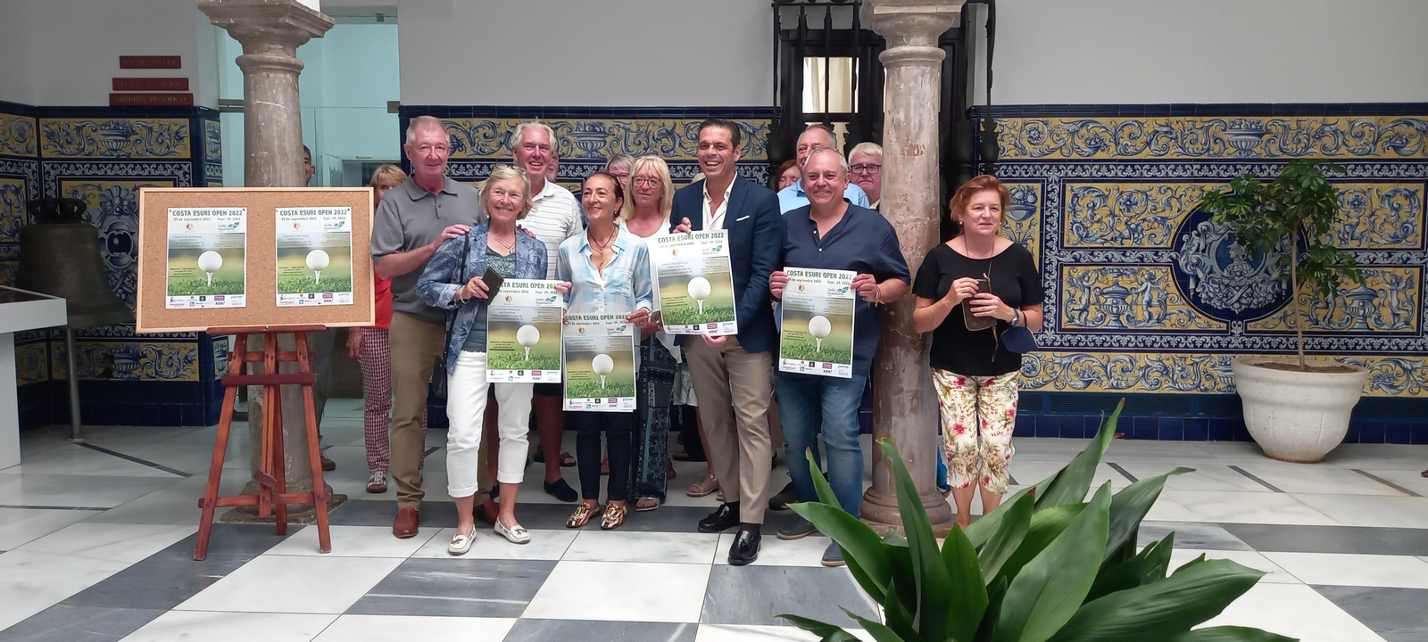 Presentación del torneo de golf.
