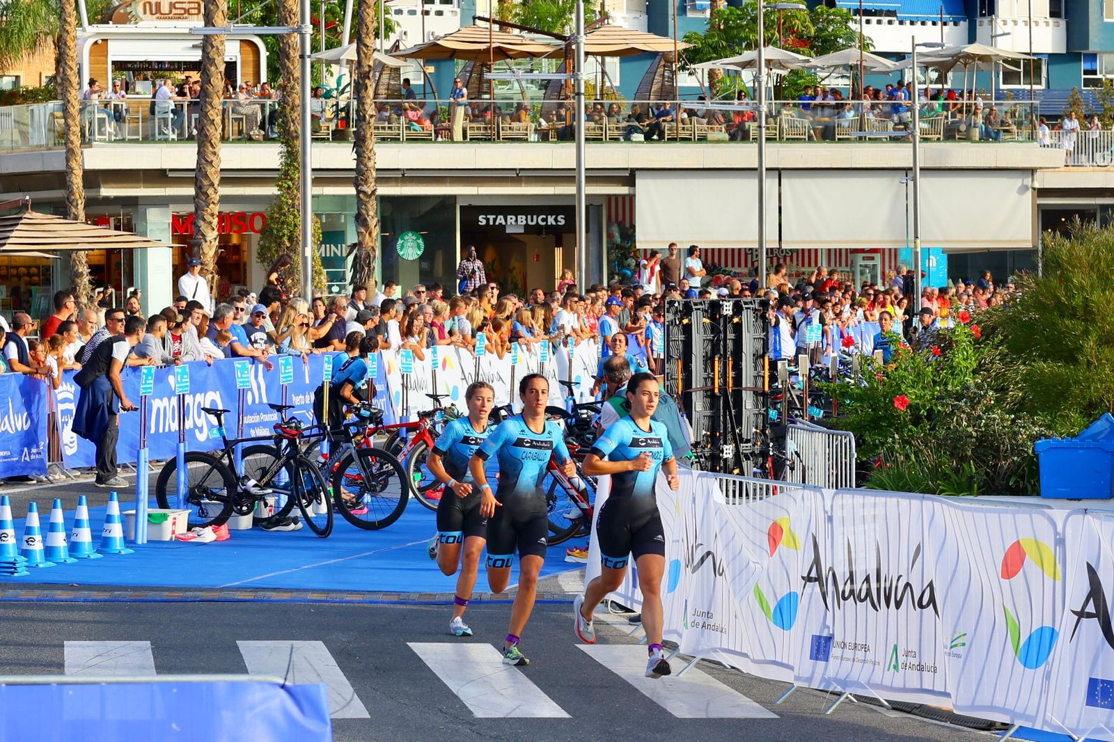 Las imágenes del Test Event de triatlón en Málaga