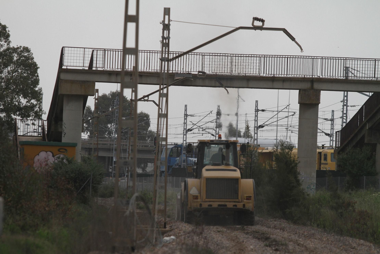 Los últimos preparativos de la estación de tren, en imágenes
