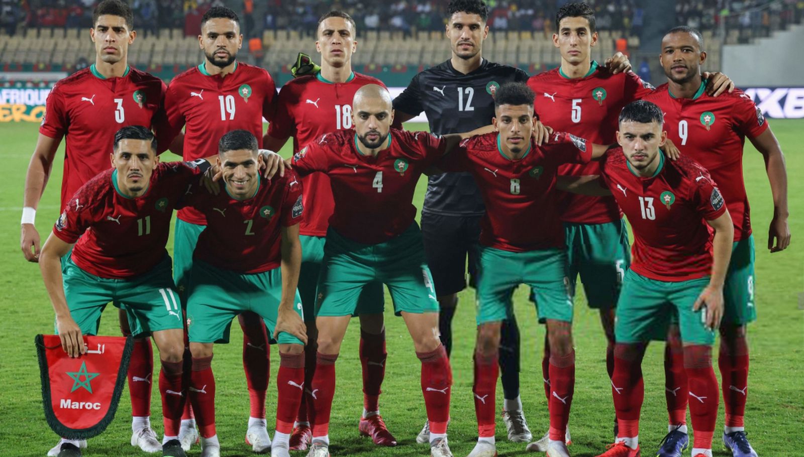 Alineación marroquí con En-Nesyri como único representante del Sevilla.