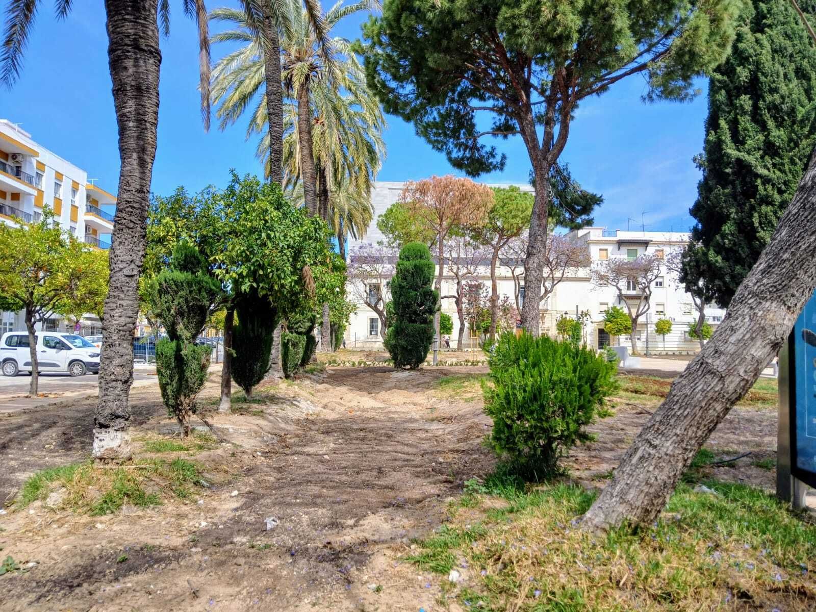 Las imágenes de la reforma de la plaza de El Polvorista, en El Puerto de Santa María