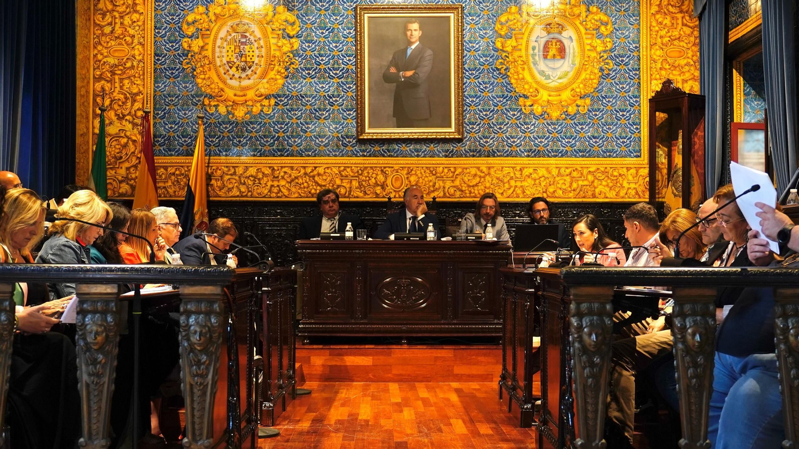 Un momento de la sesión plenaria de este viernes en Algeciras.