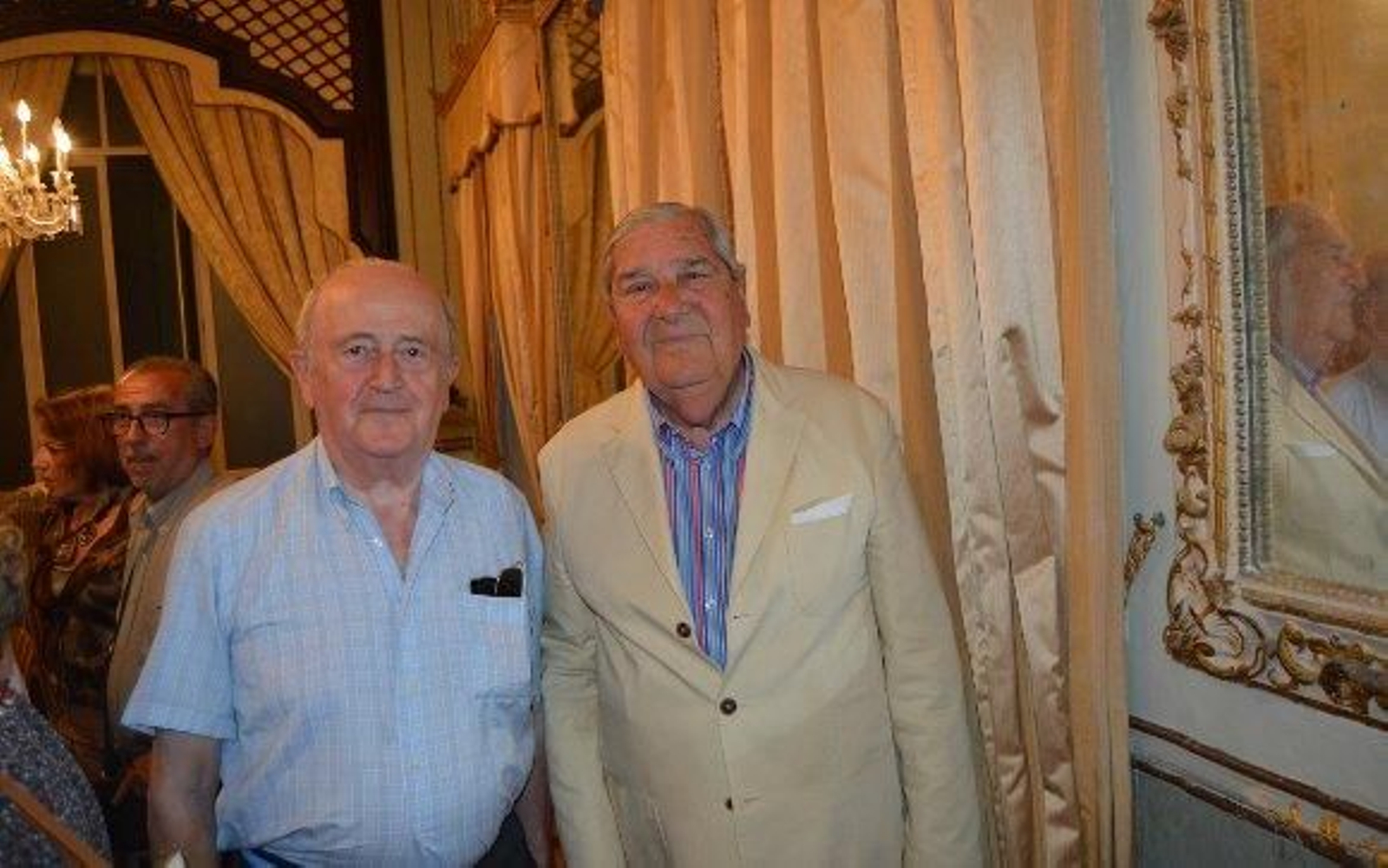 José Luis Sánchez de Lamadrid con Luis Cuvillo.

Foto: Ignacio Casas de Ciria