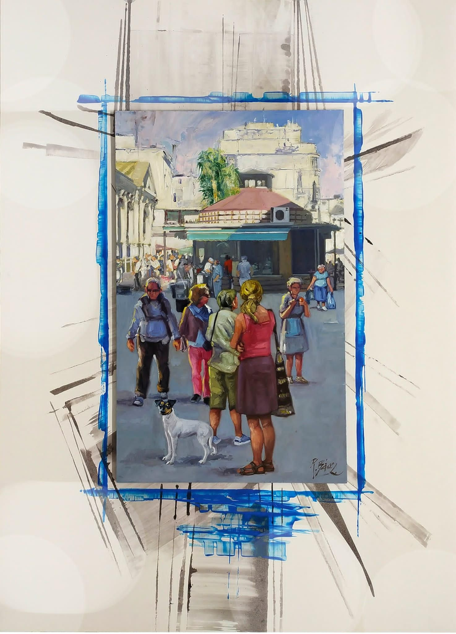 Doña Blanca, obra de Rodrigo Báez. Doña Blanca, obra de Rodrigo Báez.