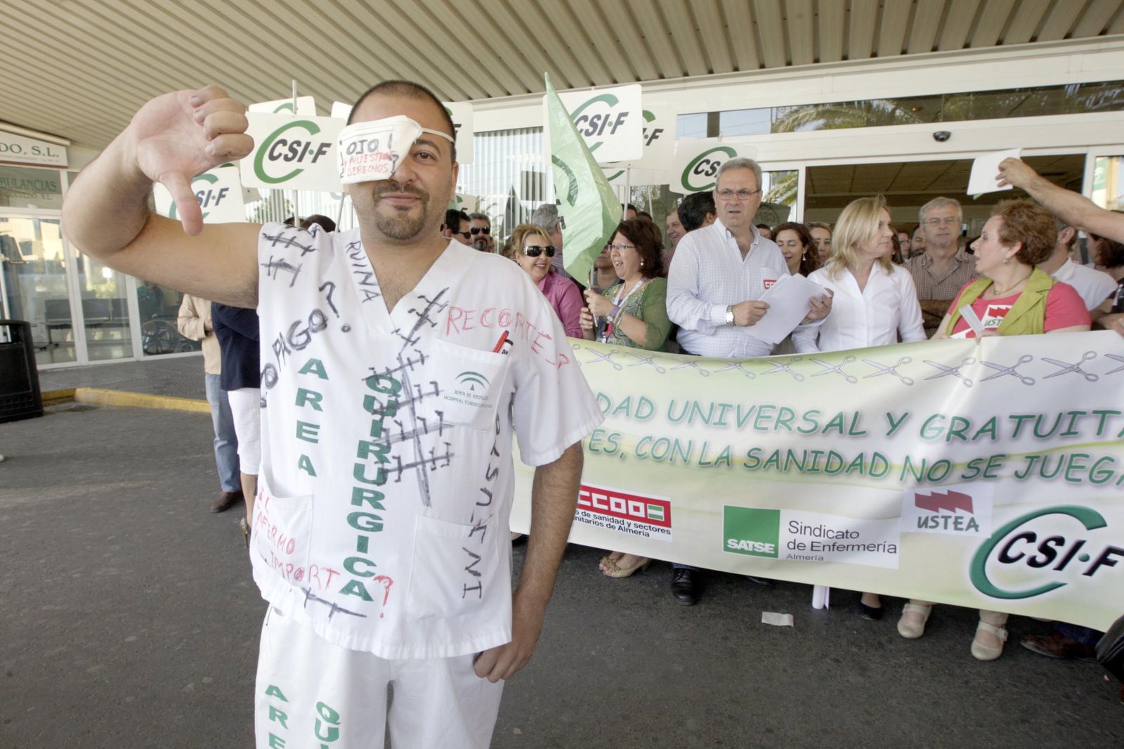 CSIF pide que se realice el test del COVID-19 a todo el personal sanitario almeriense