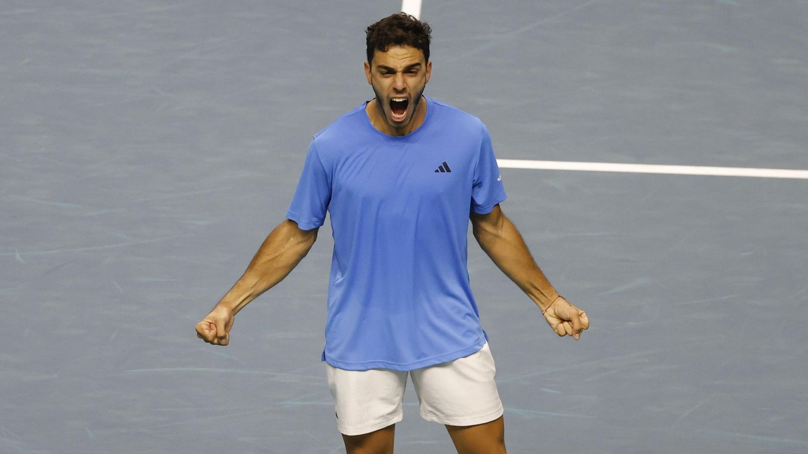 Copa Davis: Francisco Cerundolo pasa por encima de Musetti y Argentina domina 1-0 a Italia