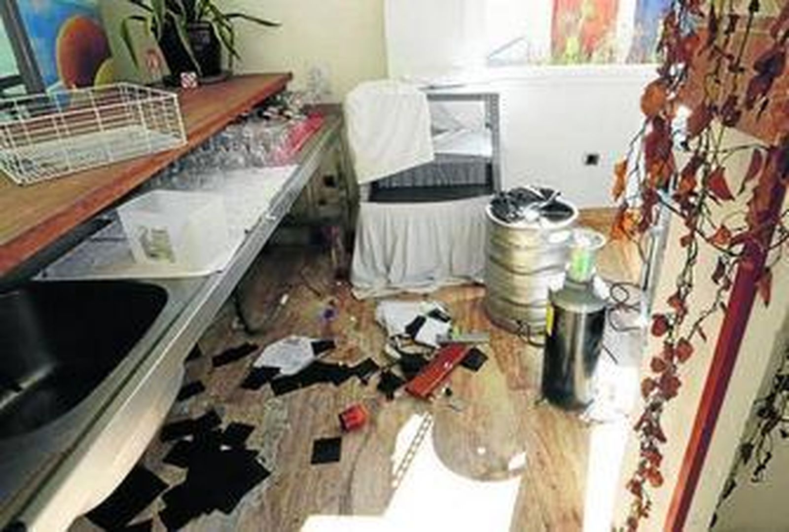 La cafetería de la piscina del Palmera Plaza, en estado de abandono.