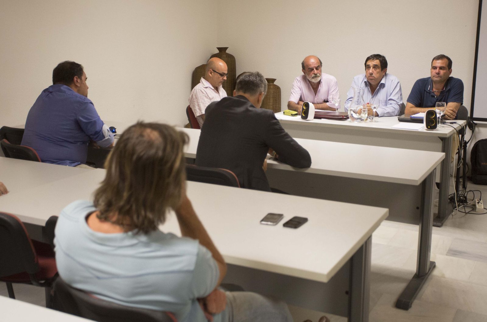 Una imagen de la asamblea de Por Nuestro Betis del pasado lunes.