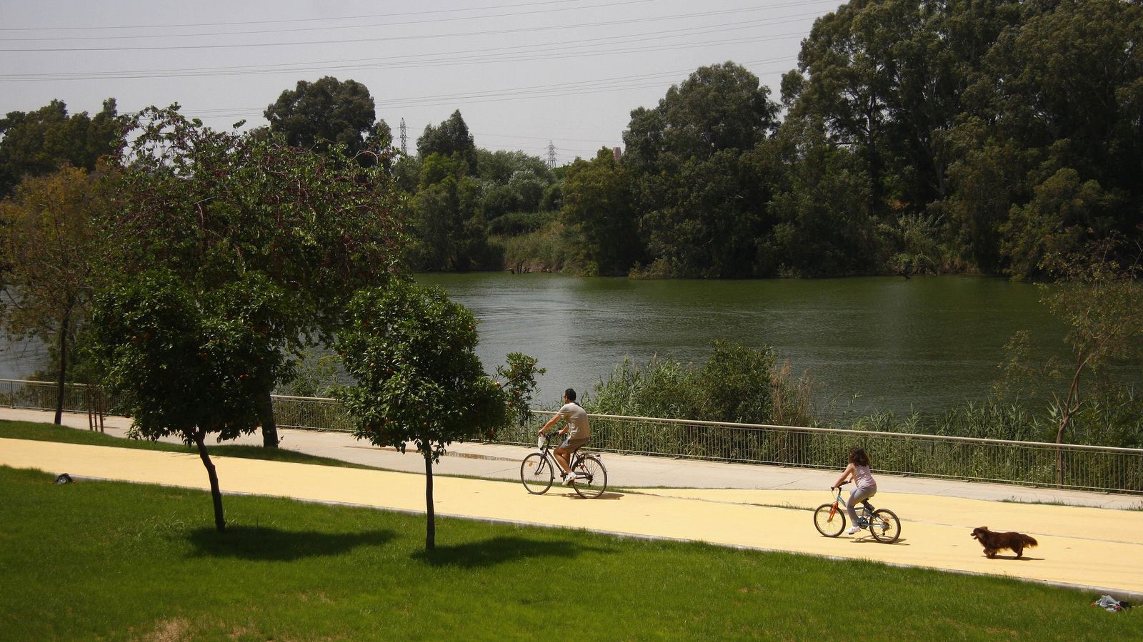 El paseo fluvial de San Jerónimo.