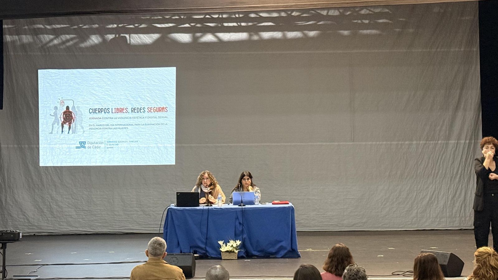 Jornada 'Cuerpos libres, redes seguras', organización por la Diputación de Cádiz por el 24-N