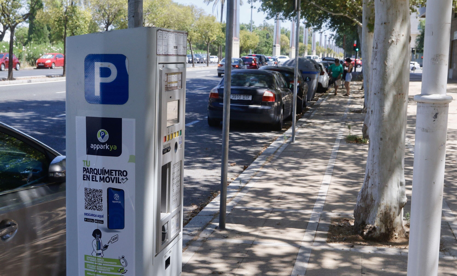 Uno de los parquímetros de la avenida Concejal Alberto Jiménez-Becerril.