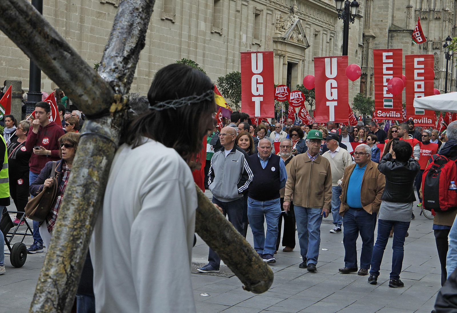 La manifestación del 1 de mayo en Sevilla