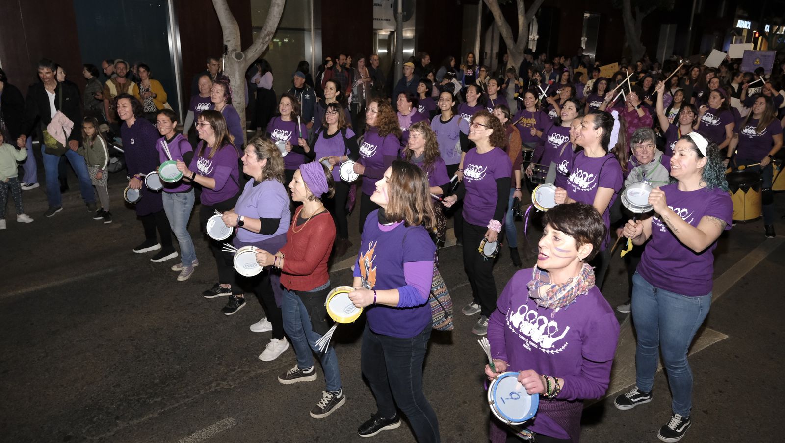Imágenes de las manifestaciones por el Día de la Mujer en Almería