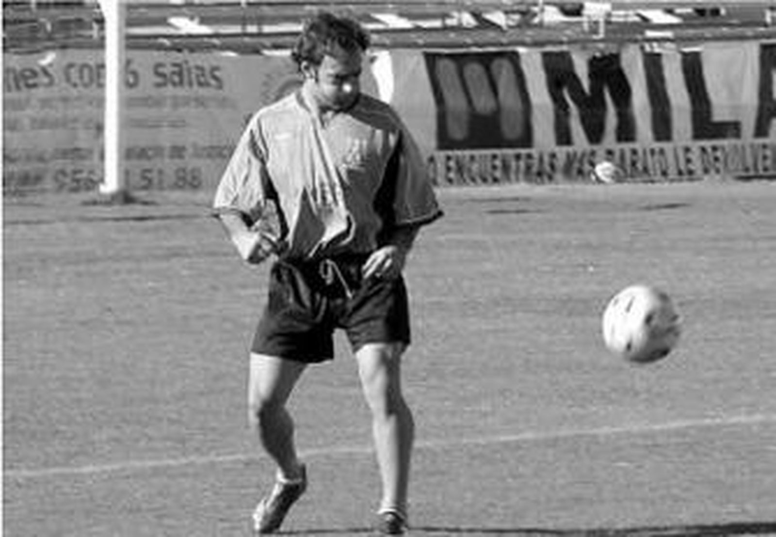 Jhony, en un entrenamiento de esta temporada.