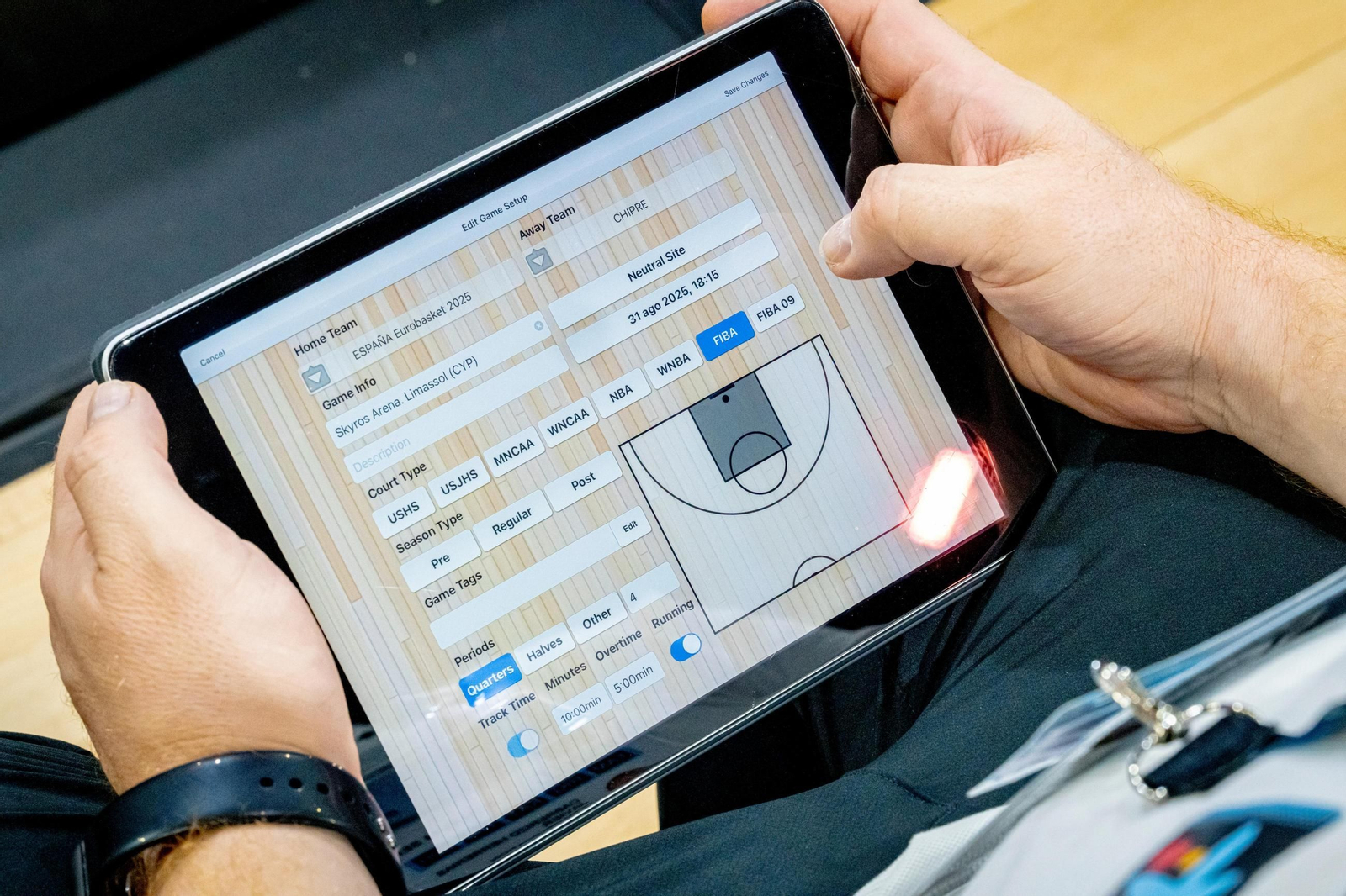 Las fotos del Chipre - España de baloncesto